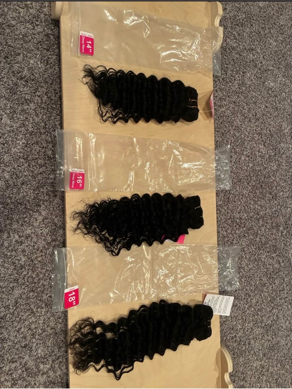 14-16-18 inch set human hair bundles